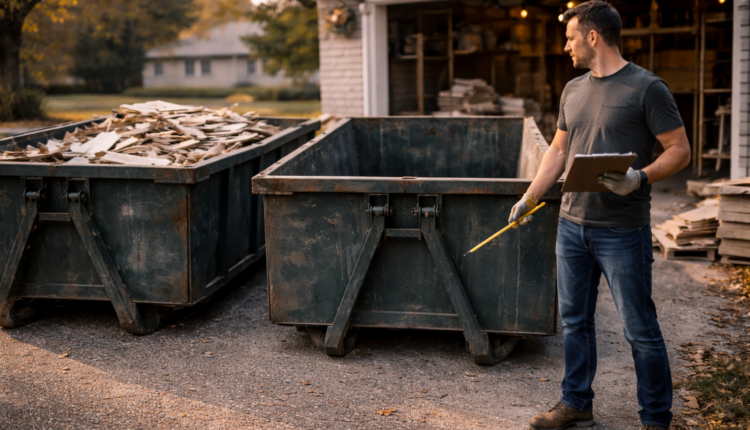 Assessing dumpster options for renovation