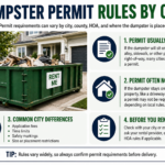 Dumpster permit requirements by city