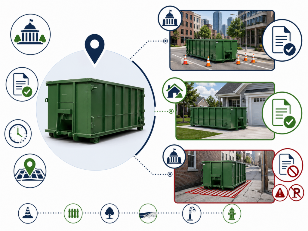 Dumpster placement rules by location